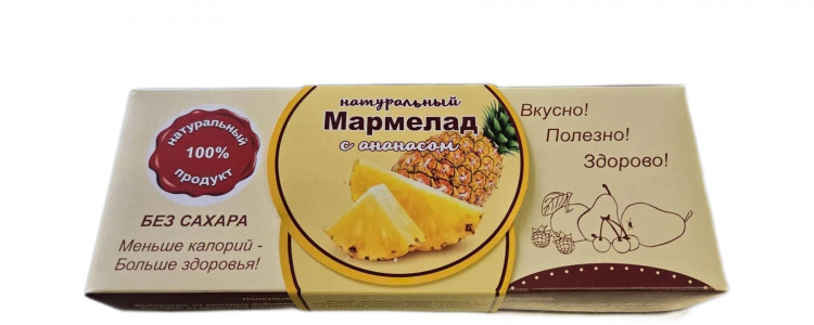  Мармелад натуральный "Ананас" 140г  в Кыштыме