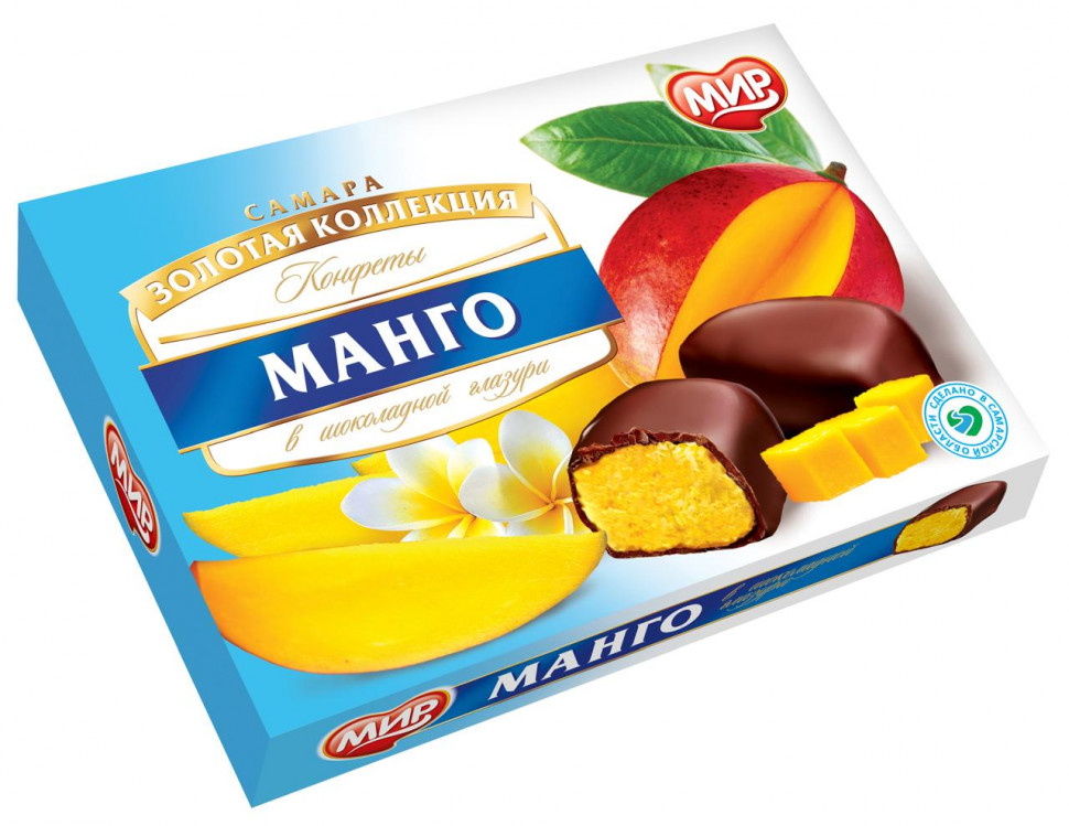  КФ МИР Манго-Кокос в шоколадной глазури 160г  в Кыштыме