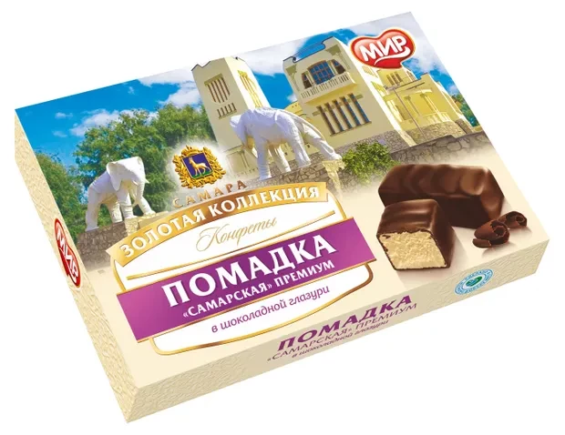  КФ МИР Помадка ШОКОЛАДНОЙ ГЛАЗУРИ 145г  в Кыштыме