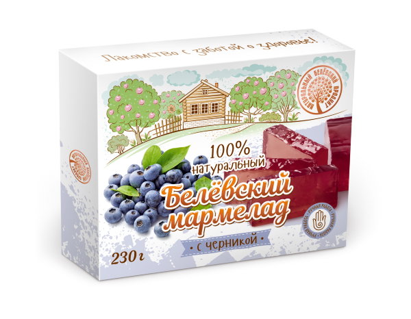 №2 Мармелад белевский "Черника" 230г в Кыштыме